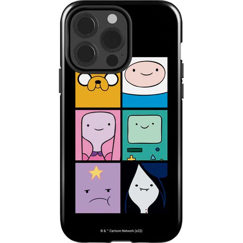 Adult Swim Adventure Time Character Tiles iPhone 15 Pro Impact Case